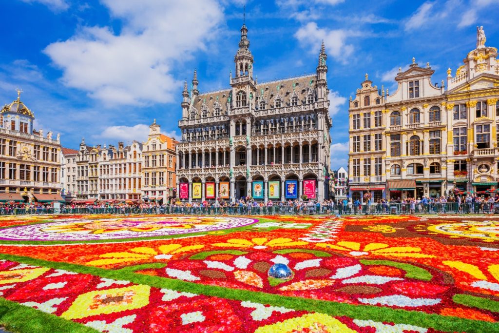 Un tapis de fleurs à Bruxelles